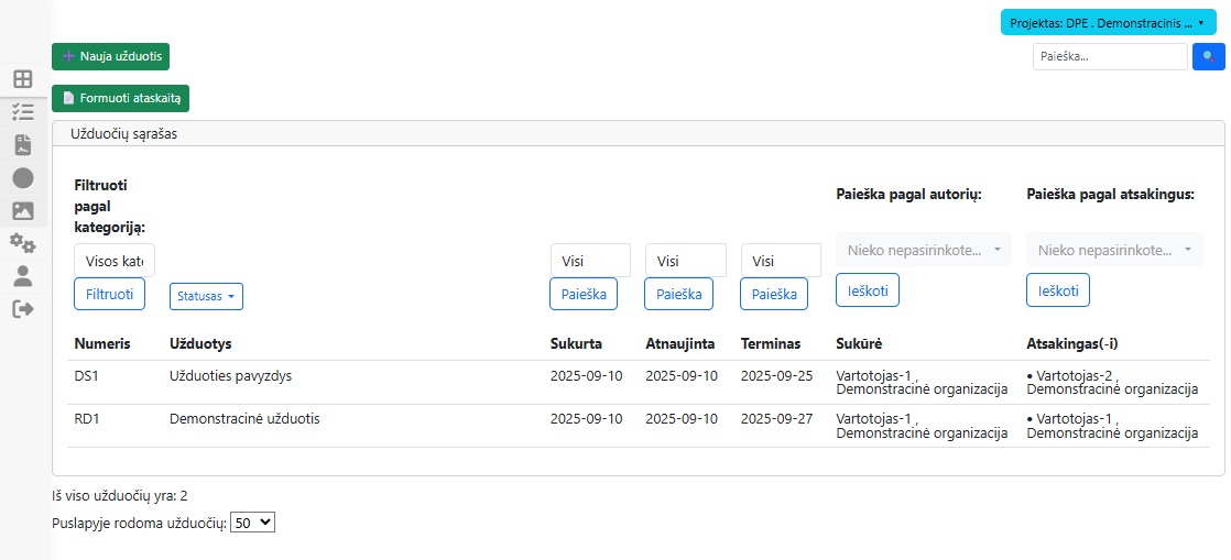 Užduočių valdymas